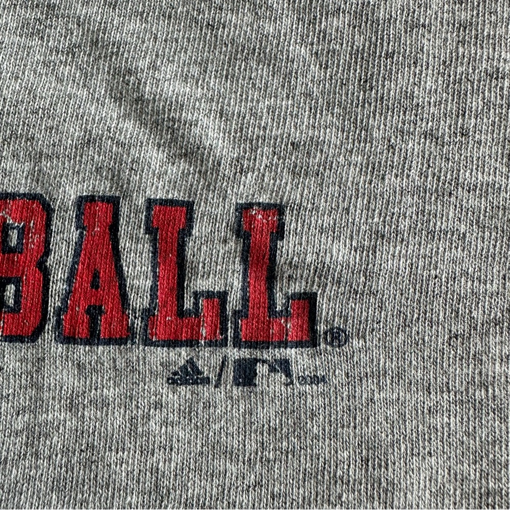 Vintage Washington Nationals Shirt Tee Mens Medium Gray Adidas DC Spell Out MLB - Picture 9 of 12